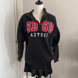 Aztec SDSU apparel Half Zip Crew Neck XS